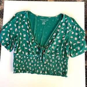 American Eagle Cropped Blouse